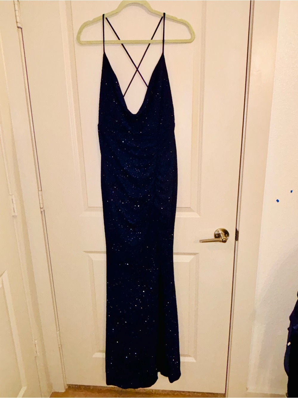 Windsor Sparkle Formal Dress in Navy blue
